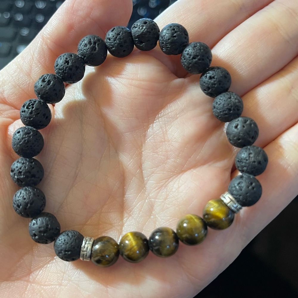 Chakra Bracelet with Lava stones